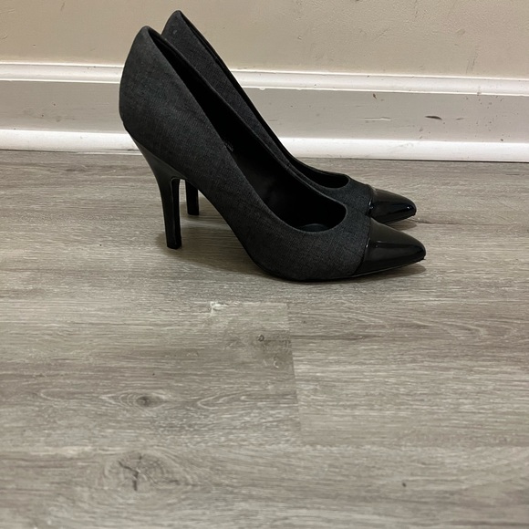 Dark Denim w/ patent front - Picture 1 of 3